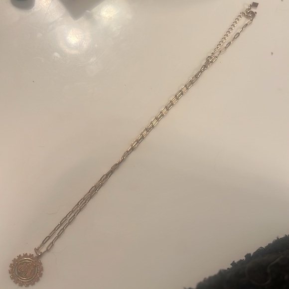 Joy Dravecky rose gold plated coin necklace 16” with 2” extender. - Picture 3 of 3